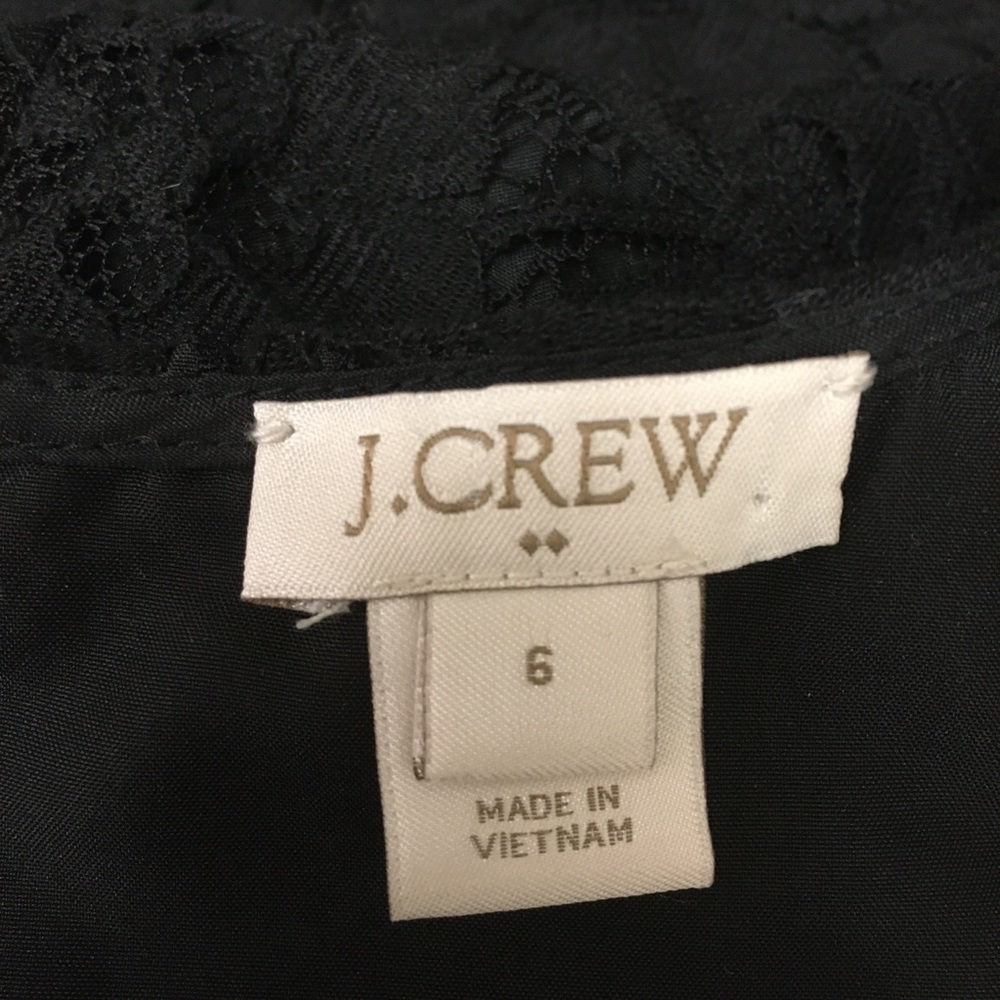 J. Crew Black Floral Lace Dress - Picture 12 of 12